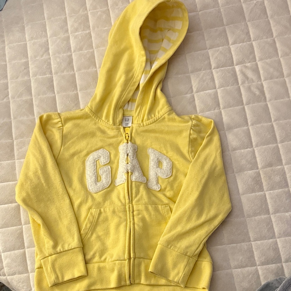 GAP Kids Sunny Yellow Zip-Up Hoodie